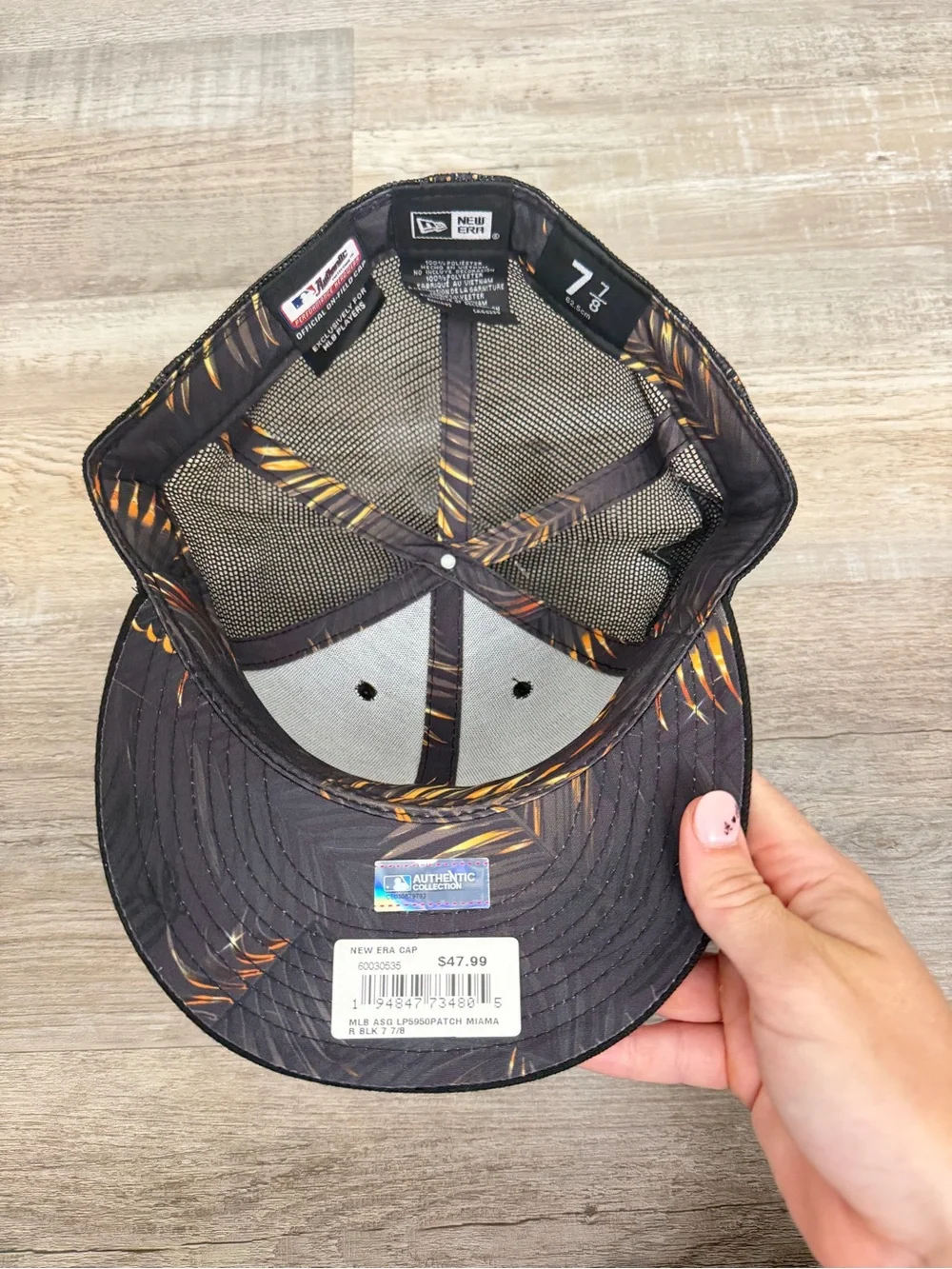 New Era Miami Marlins 2022 MLB ALL-STAR GAME Black Fitted Hat, size 7 7/8 NWT